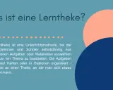 Eine Lerntheke ist eine Unterrichtsmethode, bei der Schüler selbstständig Aufgaben auswählen. Ähnlich wie an einer Theke, an der man sich etwas aussuchen kann.