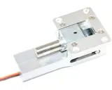 Einziehfahrwerk für Modellflugzeuge, aus Aluminium, mit Servoanschluss.