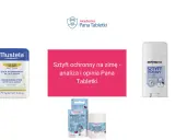 Sztyft ochronny na zimę od Mustela, Momme i Flos-Lek. Idealny na otarcia i mroźne dni.