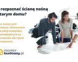 Jak rozpoznać ścianę nośną w starym domu? Trzy osoby analizują plany, by zidentyfikować kluczowy element konstrukcji.