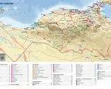 Mapa Maroka z zaznaczonymi atrakcjami, miastami i parkami narodowymi. Doskonały przewodnik po podróży.