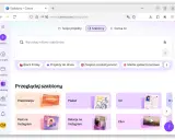 Plakat reklamowy z artystycznymi walorami, prezentujący owoce i rower. Szablony Canva ułatwiają tworzenie unikalnych projektów.