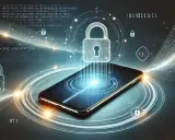 Telefon z symbolami kłódek i tekstem "END-TO-END ENCRYPTION" ilustruje zaawansowane metody szyfrowania.