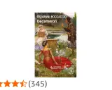 Il Decameron Giovanniego Boccaccia, z malowniczą sceną w tle, opowiada historie o miłości i życiu.