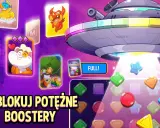UFO zrzuca power-upy do gry match masters! Odblokuj potężne boostery i wygraj!