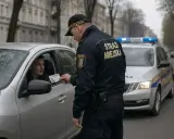 Strażnik miejski kontroluje dokumenty kierowcy. Czy straż miejska może zatrzymać pojazd? Tak, w określonych sytuacjach.