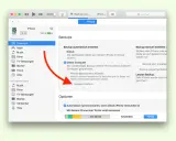 Bildschirmfoto zeigt die Einstellungen für ein iPhone-Backup. Ein roter Pfeil weist auf die Option "Passwort ändern", falls Sie Ihr iPhone Backup Passwort vergessen haben.