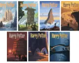 Copertine dei libri di Harry Potter della casa editrice Salani, con illustrazioni evocative delle avventure magiche.