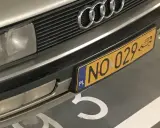 Audi z unikatową rejestracją NO 029.