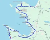 En naturskön rutt på Bjärehalvön, som slingrar sig förbi kustpärlor som Torekov, Båstad och Vejbystrand, med stopp vid Kullaberg och Svanshalls Krog.
