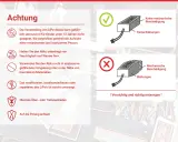 Warnhinweise zu LiPo-Akkus: keine mechanische Beschädigung, keine Blähungen, vor Feuchtigkeit schützen. Vorsicht bei kokam!