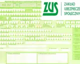 Formularz ZUS ZLA do zgłaszania zmian w L4. Zawiera dane ubezpieczonego, lekarza i płatnika.