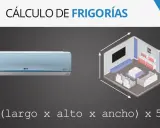 Cálculo de frigorías: aire acondicionado y habitación para determinar cuántas frigorías necesitas.