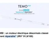 TEMO-450 : un moteur électrique désormais classé "hautement réparable" (IRV* 91,9/100). Le TEMO 450 obtient un score de 91,9/100.