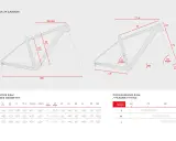 Tabela geometrii ramy Peak 29 Carbon. Rozmiar M (483 mm ST c-t) jest odpowiedni dla wzrostu ok. 170-180 cm.