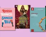 Cinque copertine di libri, tra cui "Detransition, Baby" e "I sette mariti di Evelyn Hugo", celebrano storie e personaggi LGBT+.