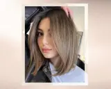 Mujer con corte bob asimétrico, ideal para cortes de pelo cara cuadrada.