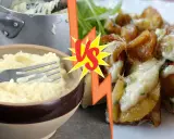 Purée onctueuse et pommes de terre gratinées au fromage, deux spécialités de l'Auvergne qui font saliver.