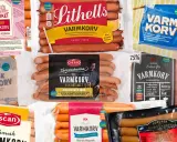 Svenska varmkorvspaket i olika märken. En klassisk svensk varmkorv för alla tillfällen.