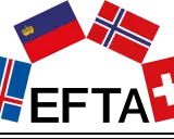 Flagi Islandii, Liechtensteinu, Norwegii i Szwajcarii tworzą łuk. Cztery kraje EFTA w jednym obrazie.