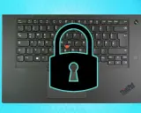 Ein Schloss-Symbol über einer Tastatur, das darauf hindeutet, wie man den Winlock deaktivieren kann.
