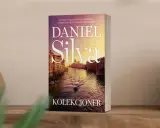 Okładka książki "Kolekcjoner" Daniela Silvy, autora najlepszych powieści szpiegowskich. Idealna pozycja do rozpoczęcia przygody z jego twórczością.