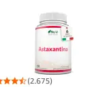 Flacone di Astaxantina Nu U Nutrition, 180 capsule. Informazioni su possibili astaxantina controindicazioni.