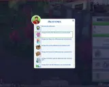 Okno "Kamienie milowe" w The Sims 4, z opcją "Zmień Sima, z którym ten kamień milowy został odblokowany". Dostępne są też inne opcje, jak ts4 ui cheats.