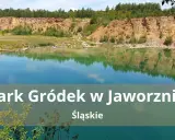 Turkusowa woda i skalne zbocza tworzą polskie Malediwy w Parku Gródek w Jaworznie.