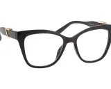 Eleganckie okulary do czytania w czarnej oprawce z złotymi zdobieniami. Czy okulary do czytania to plusy czy minusy? To zależy od potrzeb!