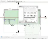 Fenster mit Wand-Eigenschaften, wo die tragende Wand dicke von 10 cm eingestellt wird.