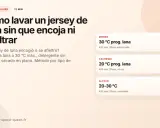 Guía para lavar lana merino: programa lana a 30°C, detergente sin enzimas y secado en plano para evitar que encoja o se afieltre.