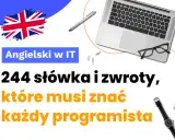 Angielski dla programistów: 244 słówka i zwroty, które musi znać każdy programista. Na zdjęciu laptop, okulary i zegarek.