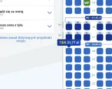 Wybierz miejsce w samolocie Ryanair, przeglądając dostępne opcje, np. "Rozsiądź się za mniej" lub "Najlepsza cena z tyłu".