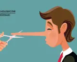 Zespol Delbruck: nożyczki obcinają długi nos kłamcy.
