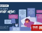 Consejos para dormir mejor: desconéctate de pantallas, haz ejercicio, evita acostarte con hambre, limita siestas y crea un ambiente propicio.