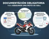Documentación obligatoria para asegurar una moto a1: carnet de conducir, documentación del vehículo y seguro de responsabilidad civil.
