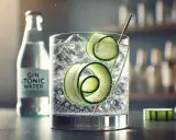 Erfrischender Gin Tonic mit Gurkenspiralen. So schmeckt Gin: klar, kühl und belebend.
