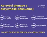 Korzyści z aktywności seksualnej: poprawia serce, odporność, sen, obniża ból, stres. Dużo seksu uszczęśliwia w każdym wieku.