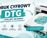 Maszyna cyfrowa DTG drukuje Twoje zdjęcie na koszulce. Nowoczesna technologia bez limitów wzorów.