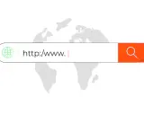 Pasek wyszukiwania z ikoną globu i tekstem "http://www.", symbolizujący skracanie linków z własną nazwą.