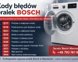 Pralka Bosch z błędem E17? To problem z dopływem wody. Zadzwoń po pomoc!