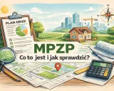 MPZP: co to jest i jak sprawdzić? Plan zagospodarowania przestrzennego, mapa, dom, budowa, lupa, kompas, kalkulator.