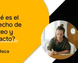 ¿Qué es el derecho de tanteo y retracto? Una mujer escribe en un escritorio, con el logo de trioteca.