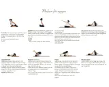 En kvinna utför en serie yogaövningar för ryggen, inklusive rotationer och stretch. Ett yin yoga pass för att stärka och mjuka upp ryggen.