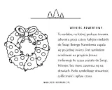 Ilustracja przedstawia wieniec adwentowy, ważny element tradycji bożonarodzeniowych dla dzieci. Symbolizuje oczekiwanie na święta.