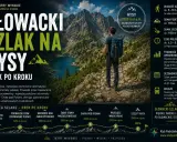 Słowacki szlak na Rysy: umiarkowana trudność, ubezpieczenia (łańcuchy) pod przełęczą Waga. Piękne widoki.