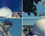 Globen i Stockholm, en ikonisk sfär, som en del av Avicii Experience.