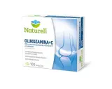 Opakowanie suplementu diety Naturell Glukozamina+C, wspierającego prawidłowe funkcjonowanie chrząstki stawowej. 100 tabletek.