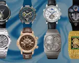 Collezione di orologi di lusso, tra cui un Patek Philippe con tourbillon, che illustra il significato di alta orologeria.